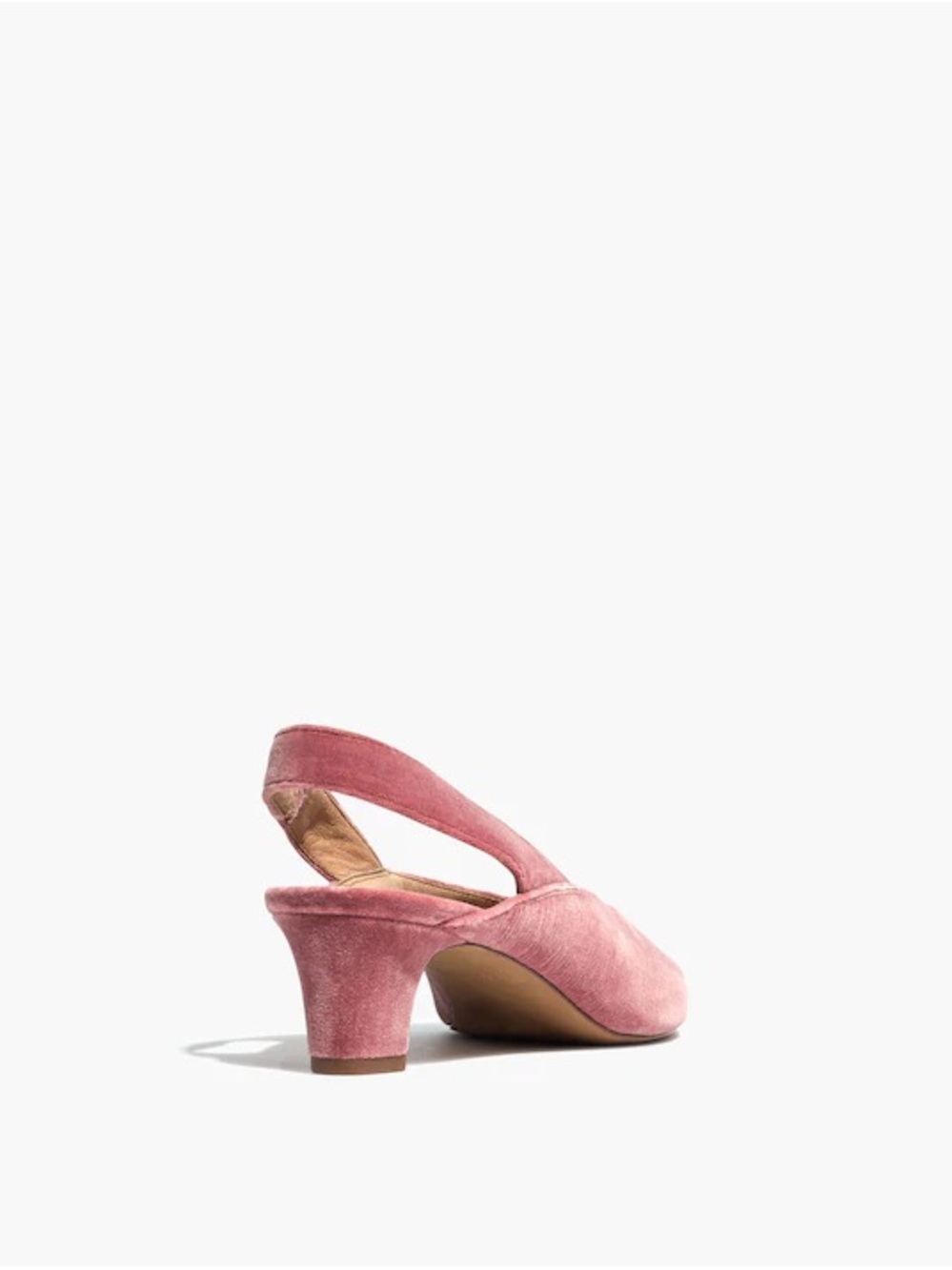 Madewell Etta Slingback Pump in Velvet Pink - Picture 3 of 8